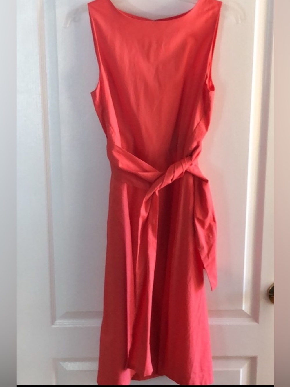 Ann Taylor Factory Sleeveless A-line Coral Dress